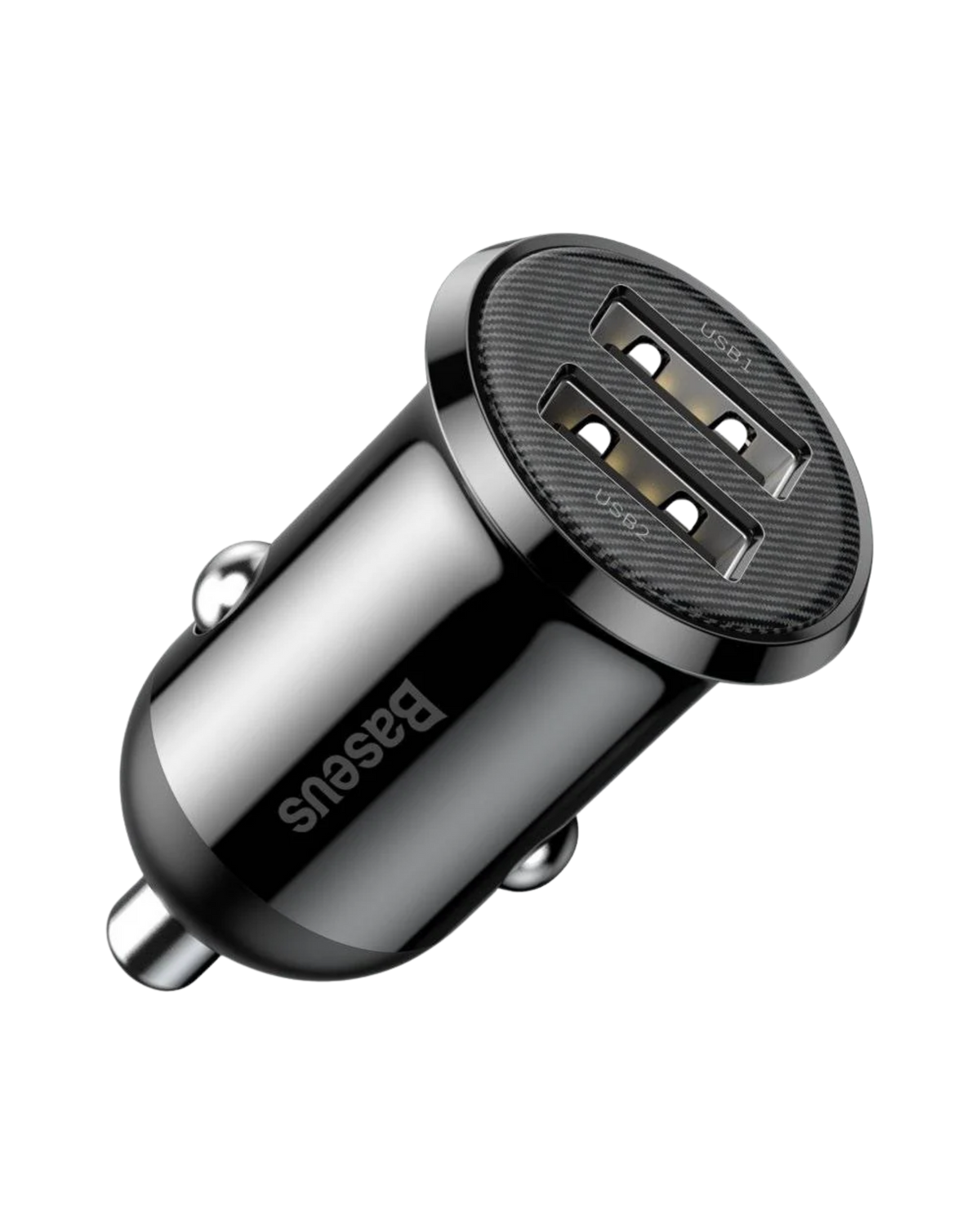 BASEUS GRAIN PRO CAR CHARGER DUAL USB 4.8A BLACK