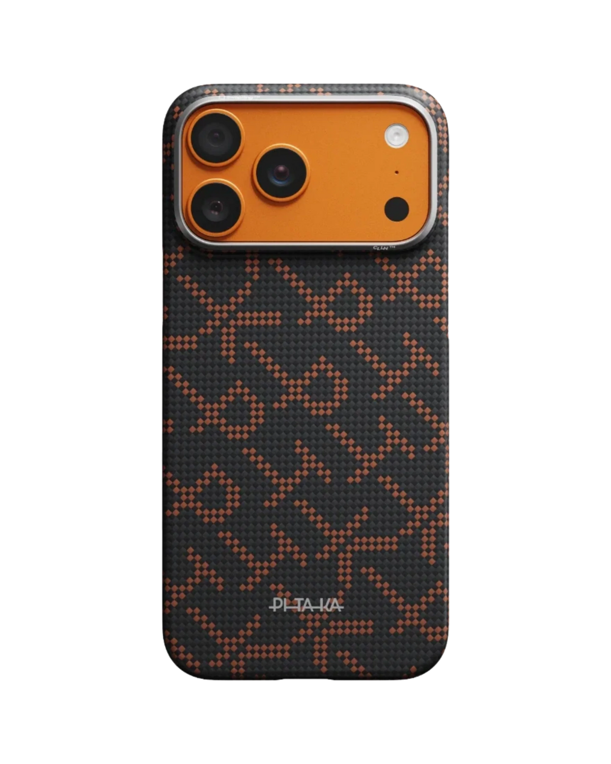 Pitaka Essential Monogram Orange/Black iPhone 17 Pro/Max