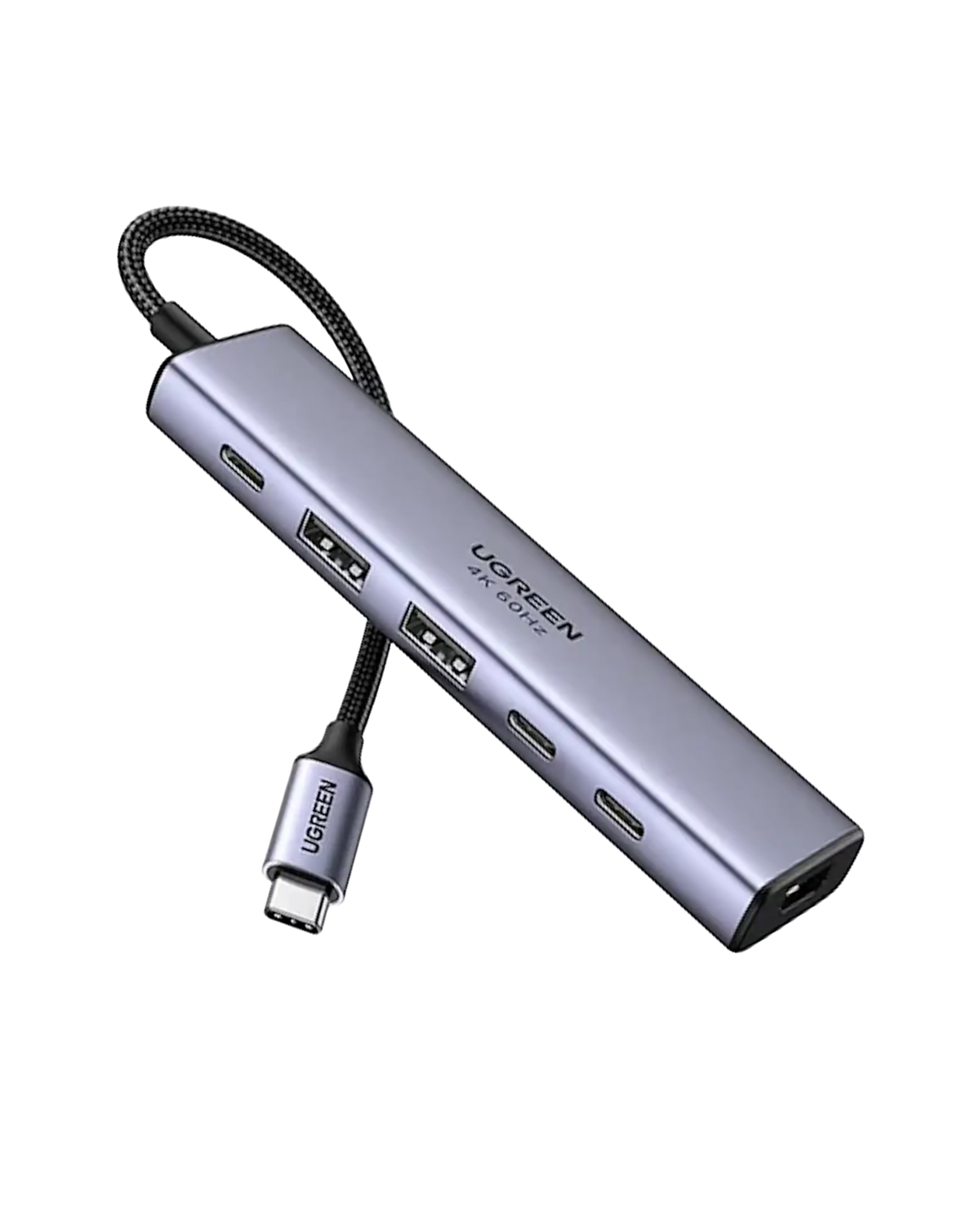 UGREEN 35999 USB-C Multiport Hub — 1× HDMI, 2× USB-A 3.2, 2× USB-C 3.2, and 1× USB-C PD power port. Supports 4K@60Hz HDMI. (6-in-1)