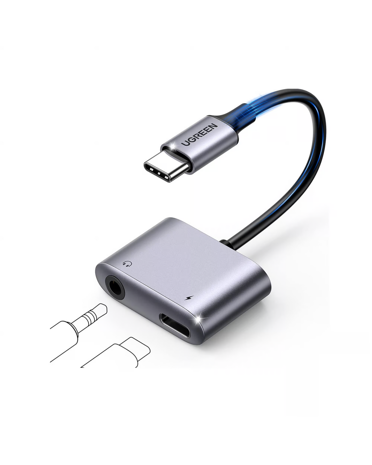 UGREEN 60164 USB - C TO 3.5mm AUDIO ADAPTER WITH PD