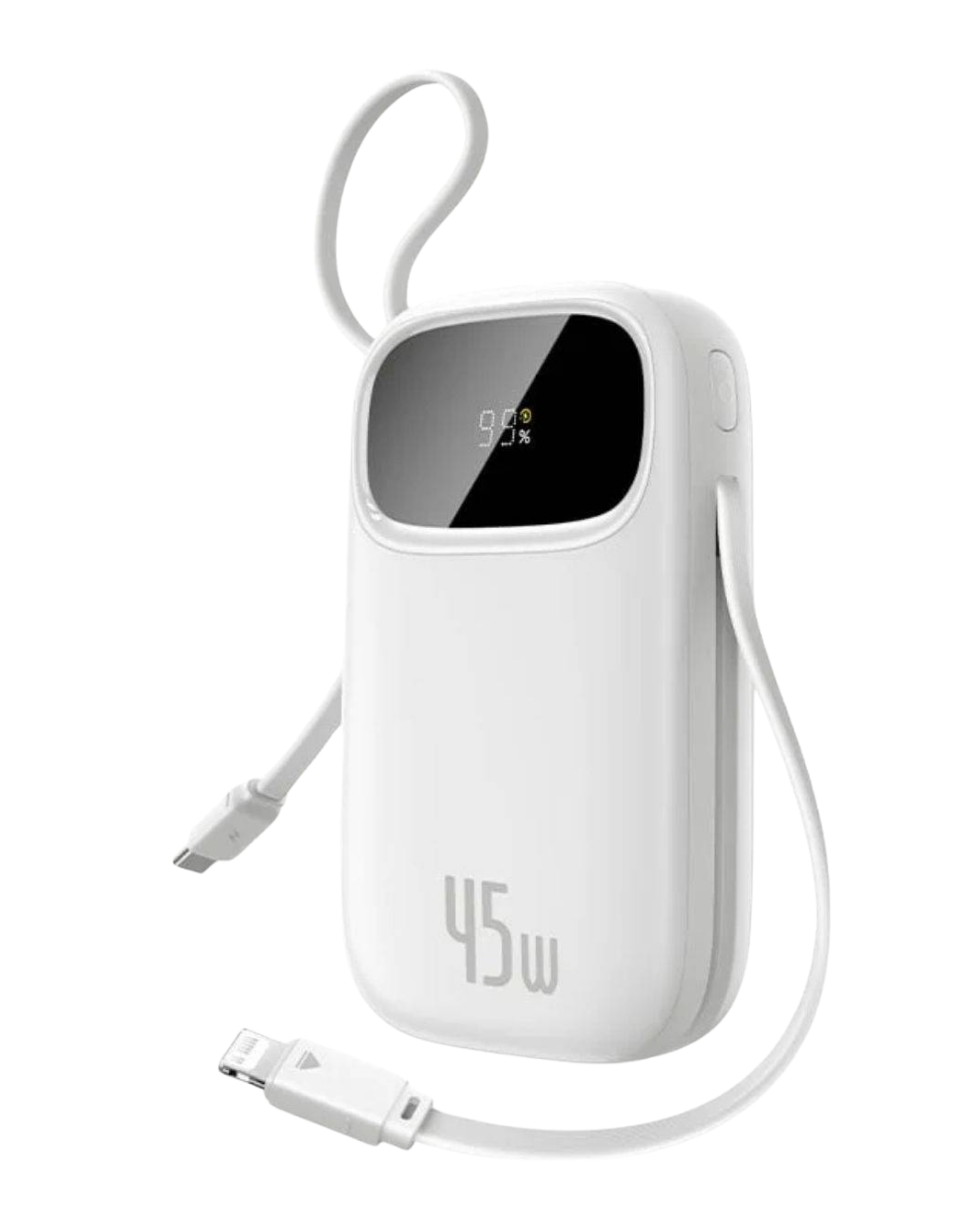 Baseus EnerFill FC31 Qpow 3 Digital Display Power Bank with USB-C+iP Cables 20000mAh 45W