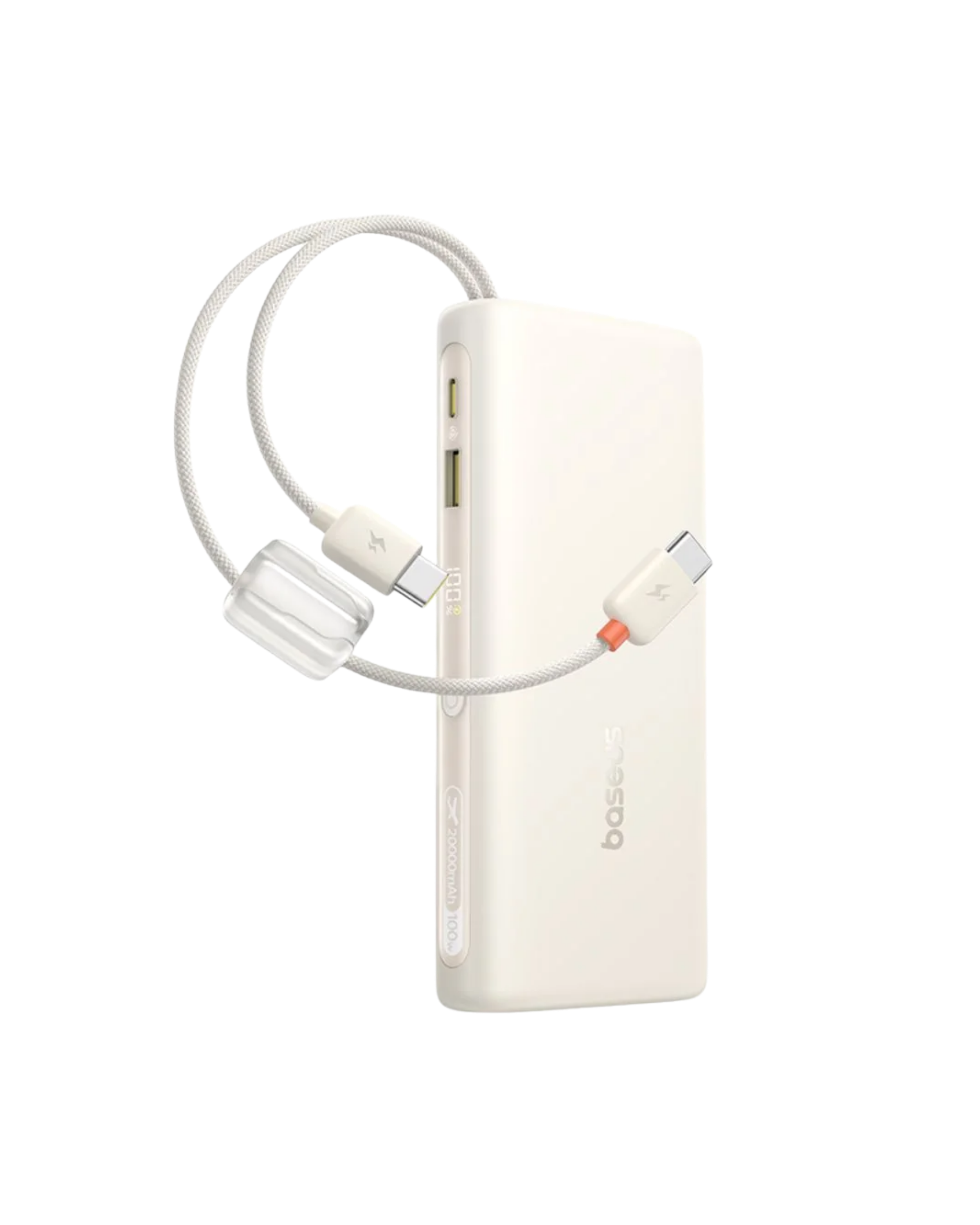 Baseus EnerFill FC41 Digital Display Power Bank with Dual Built-in USB-C Cables 20000mAh 100W