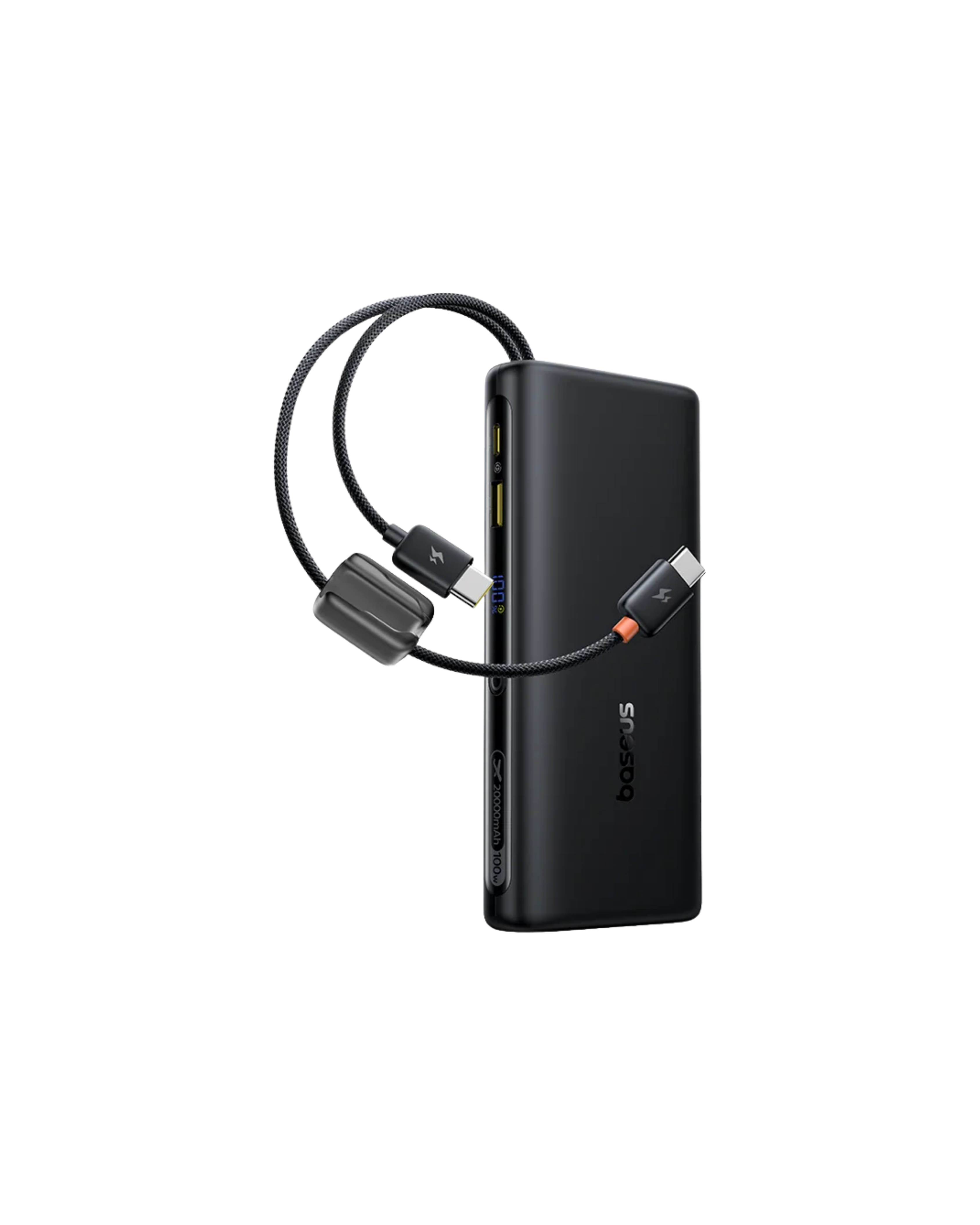 Baseus EnerFill FC41 Digital Display Power Bank with Dual Built-in USB-C Cables 20000mAh 100W