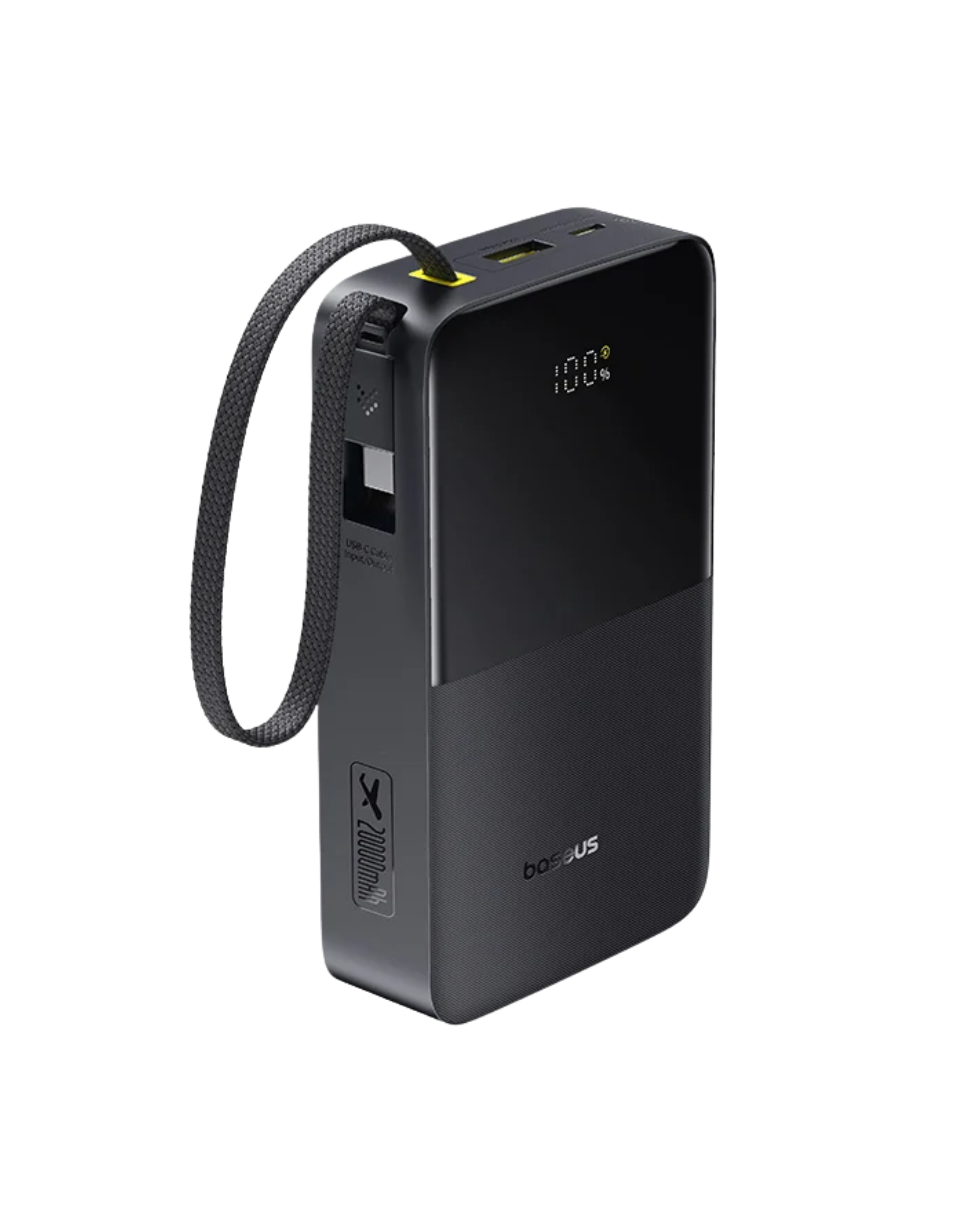 Baseus EnerFill FC51 Bipow2 Pro Digital Display Power Bank with Built-in Cable 20000mAh 22.5W