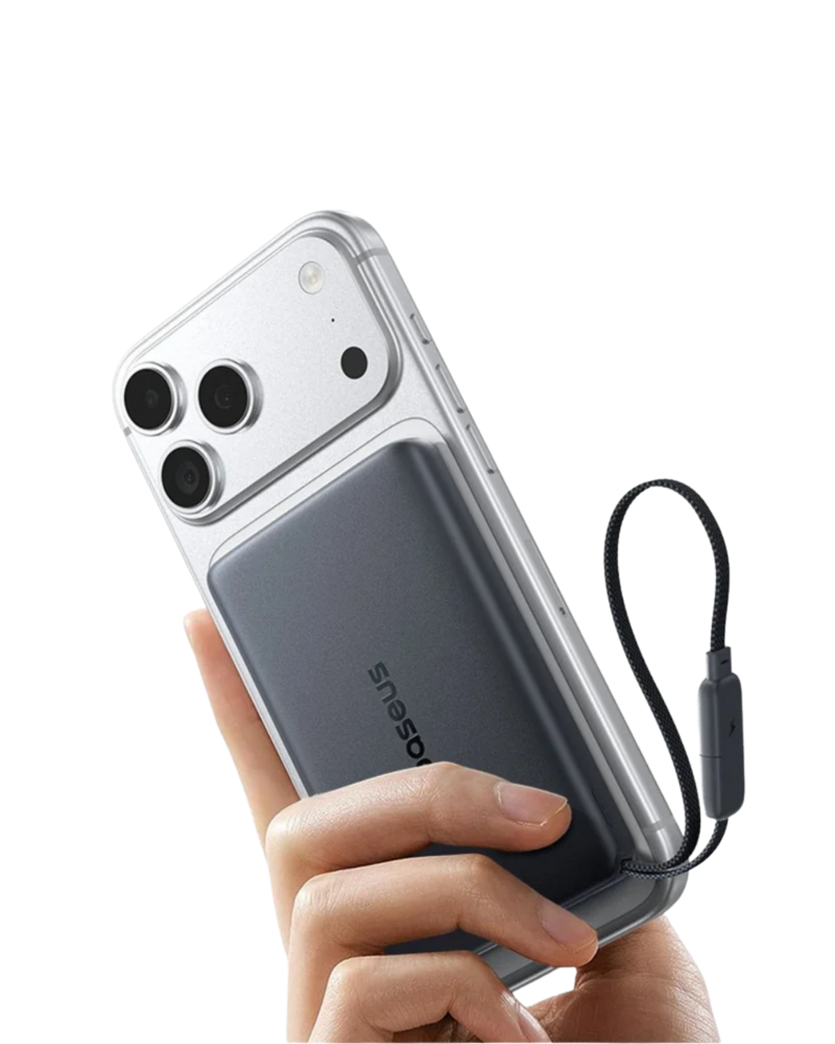 Baseus EnerFill FC21 Qpow 3 Ultra Digital Display Power Bank with Detachable Cable 20000mAh 45W(E0027P00)