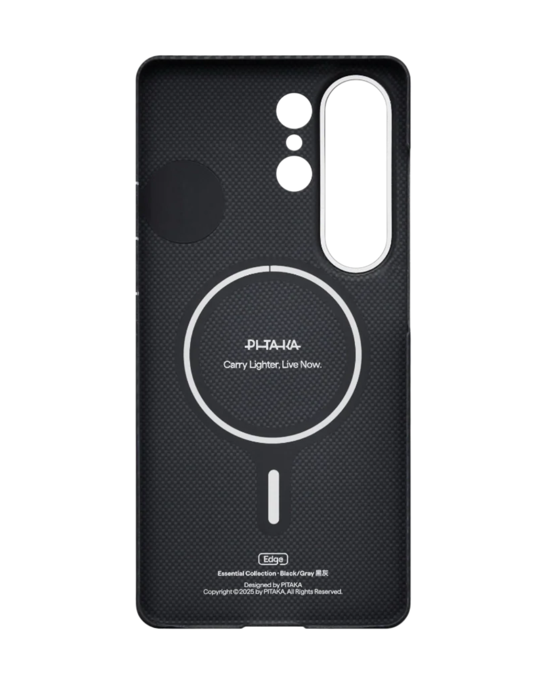 Pitaka Aaron Button Edge Case S26 Ultra - Black/Grey Twill